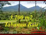 TANAH MURAH di TABANAN BALI 3,200 m2 View gunung dan sawah